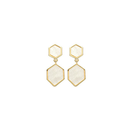 Les Cordes boucles d'oreilles ecru