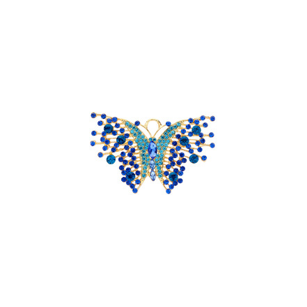 Les Cordes broche bleu