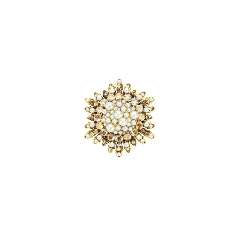 Les Cordes broche or