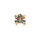 Les Cordes broche multicolor 1