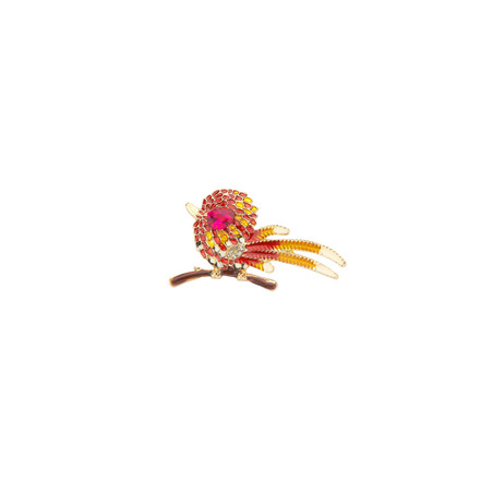 Les Cordes broche rosa