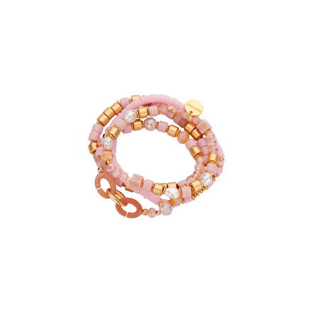 Les Cordes bracelet rose