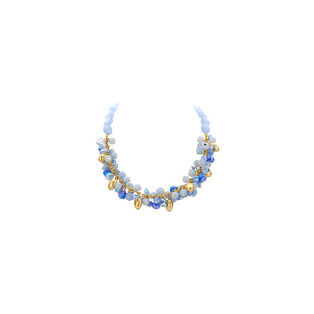 Les Cordes necklace blue