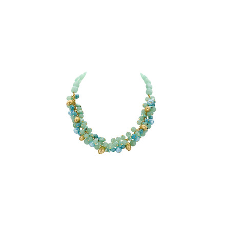 Les Cordes necklace blue