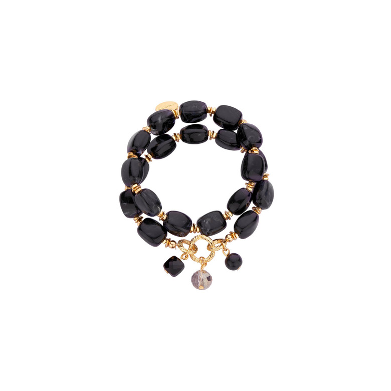 Les Cordes armband schwarz