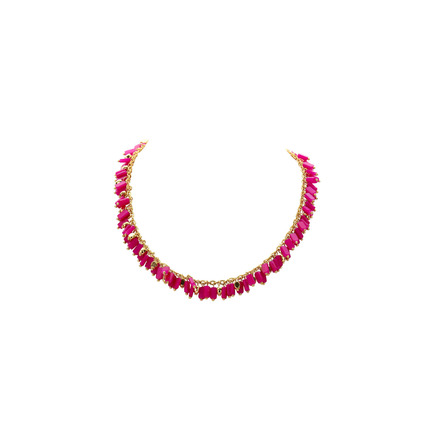 Les Cordes necklace pink