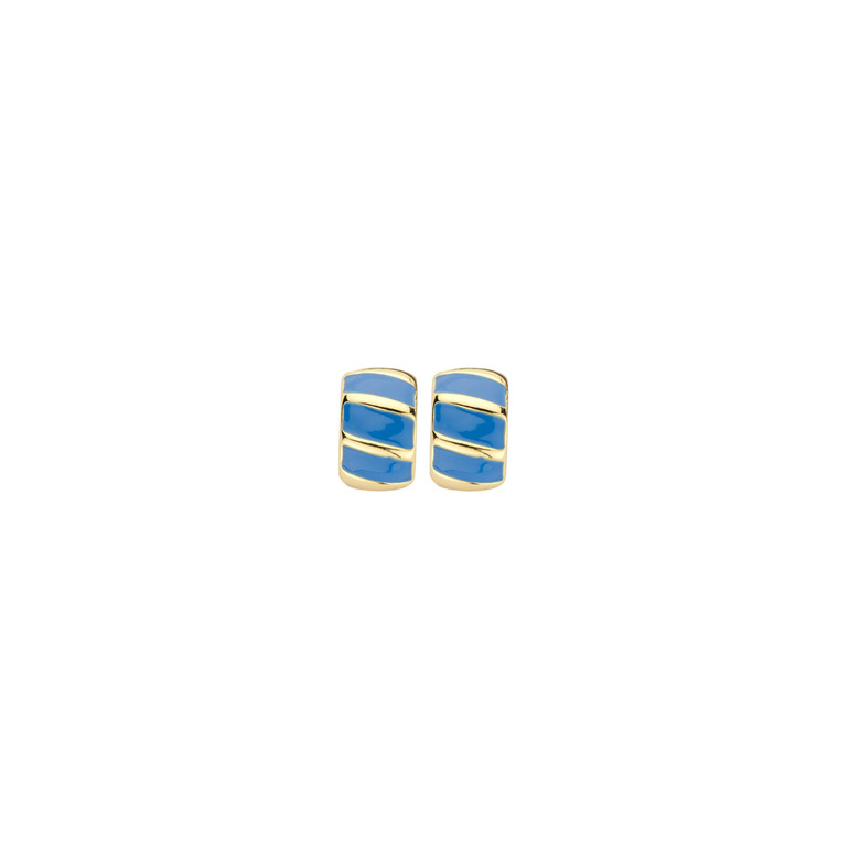Les Cordes oorbellen blauw