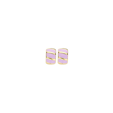 Les Cordes earrings violet