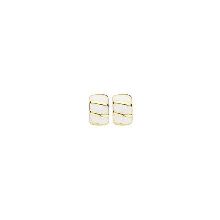 Les Cordes earrings white