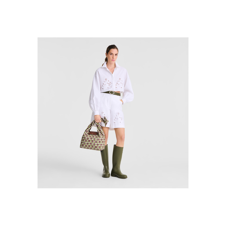 Longchamp schultertasche grÜn 5