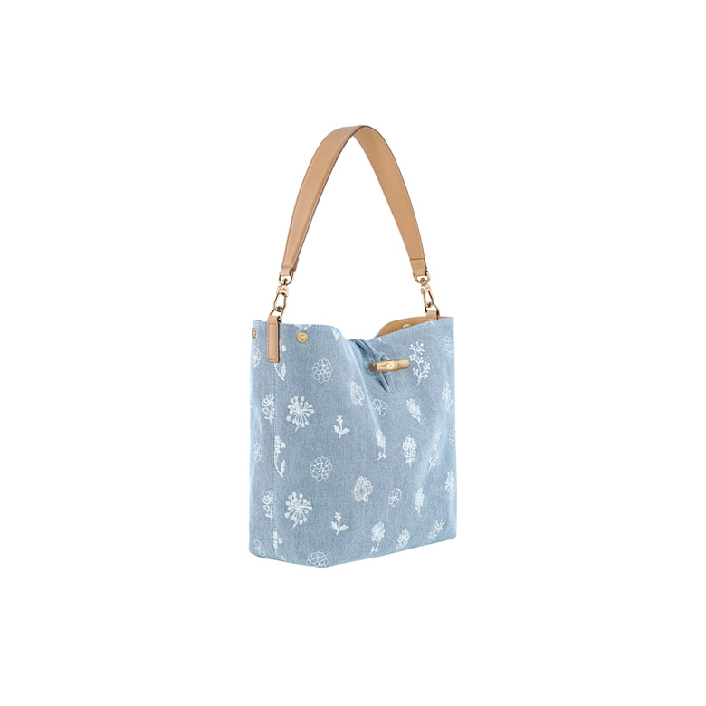 Longchamp sac porté épaule bleu 2