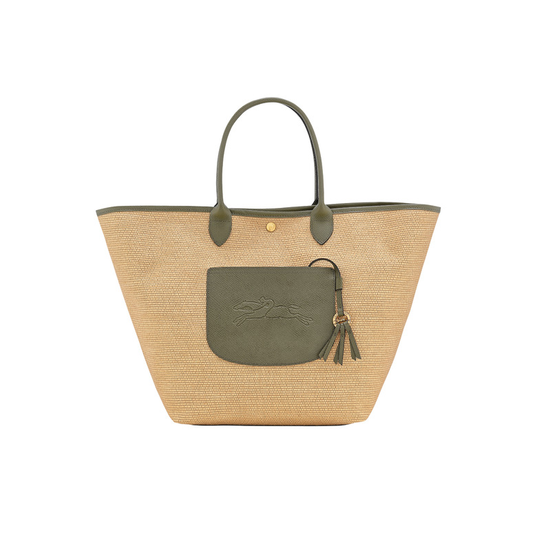 Longchamp sac porté épaule vert
