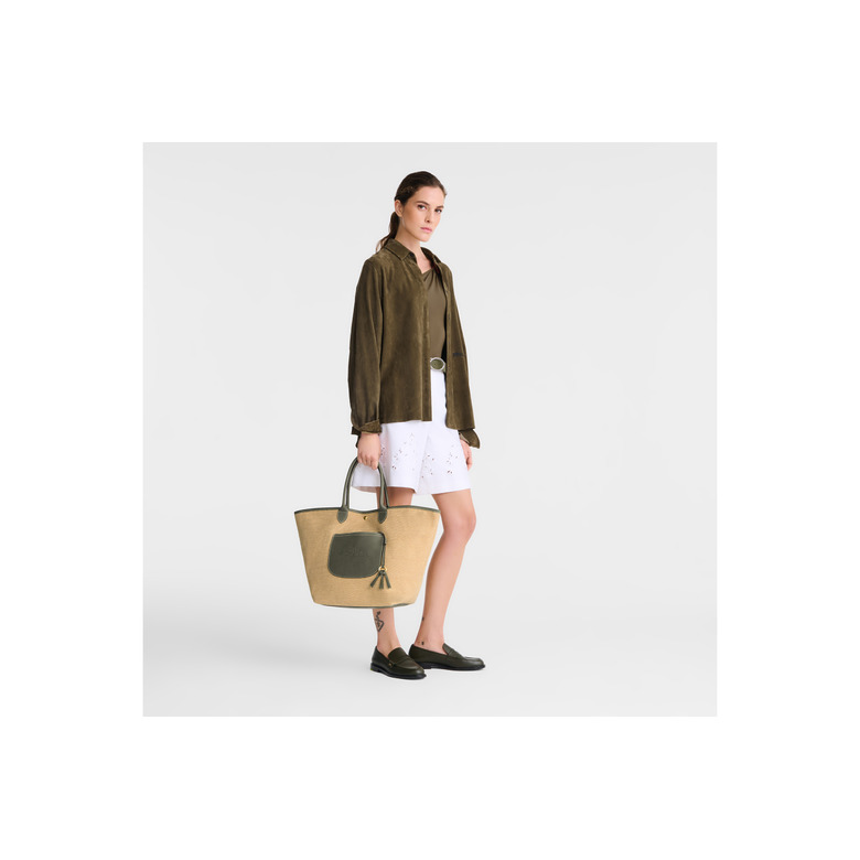 Longchamp sac porté épaule vert 5