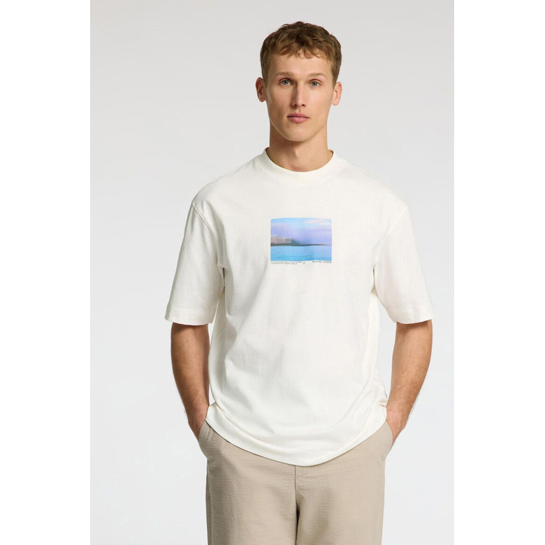 Selected Homme t-shirt ecru 2
