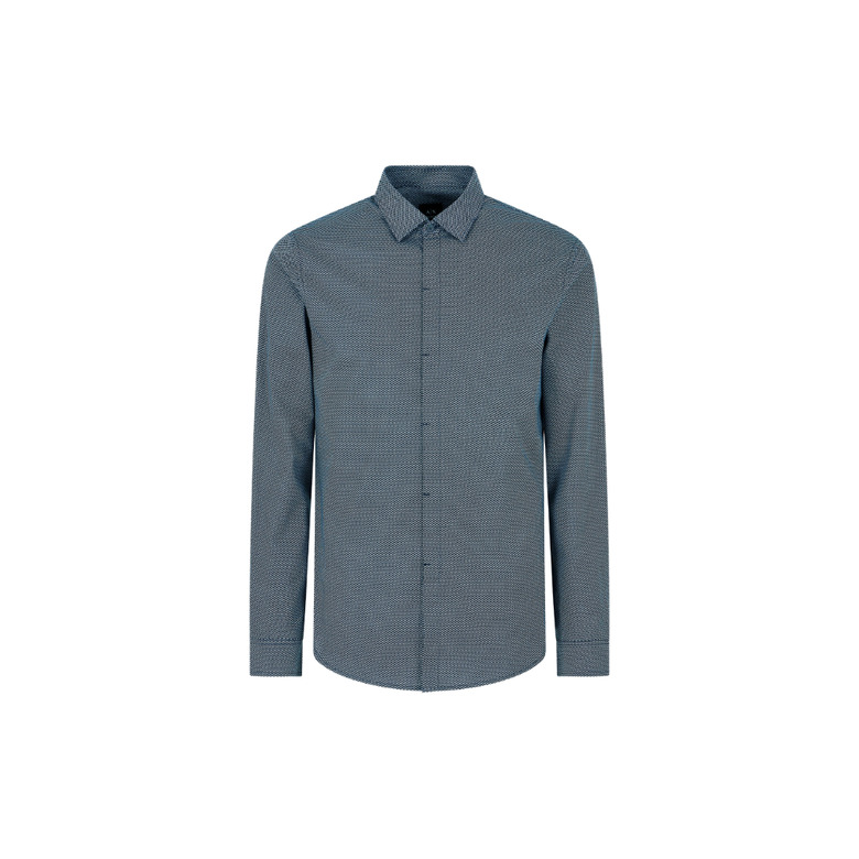 Armani Exchange chemise bleu