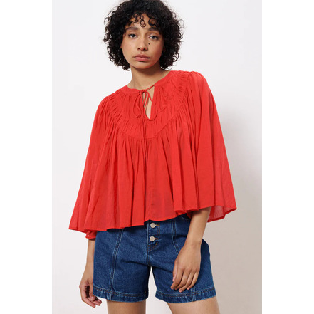 Frnch blouse rood