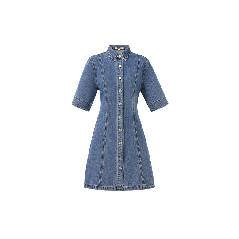 Frnch jurk blauw