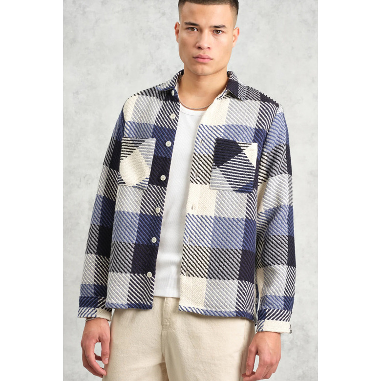 Wax London hemd blauw 2