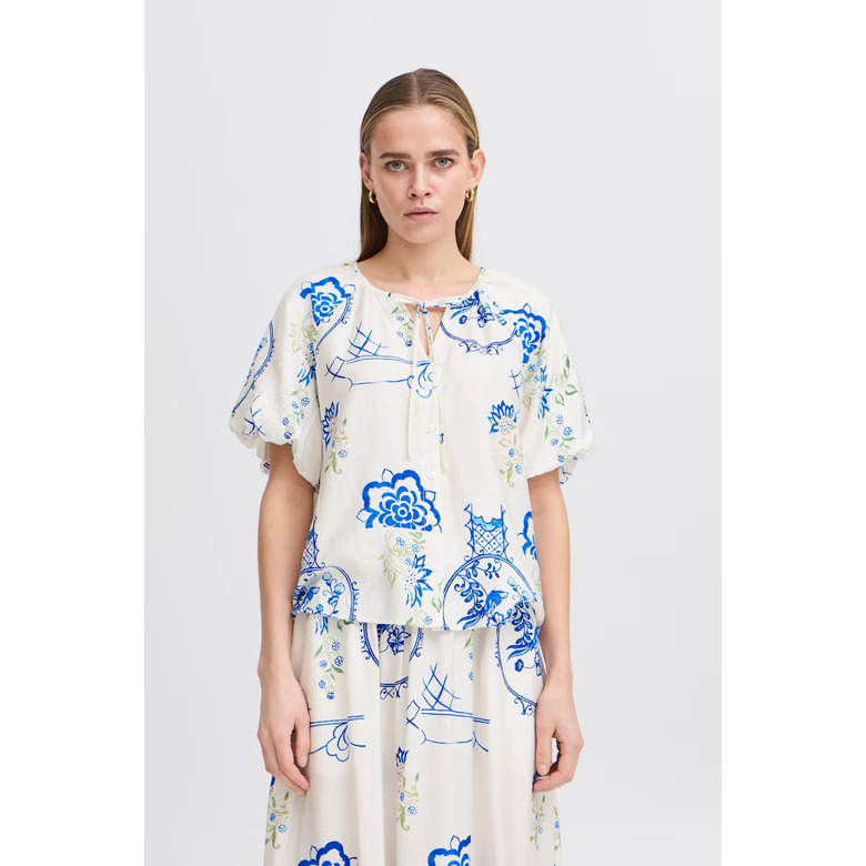 Ichi blouse blue 2