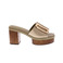 Noa Harmon tongs taupe 1