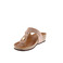 Scapa thong slippers gold 3