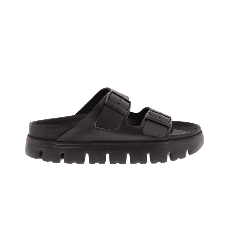 Birkenstock thong slippers black