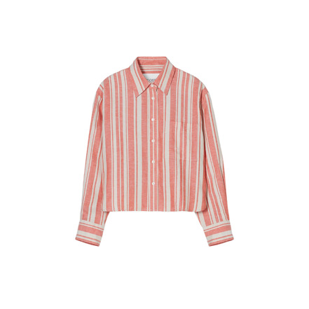 Closed blouse rood