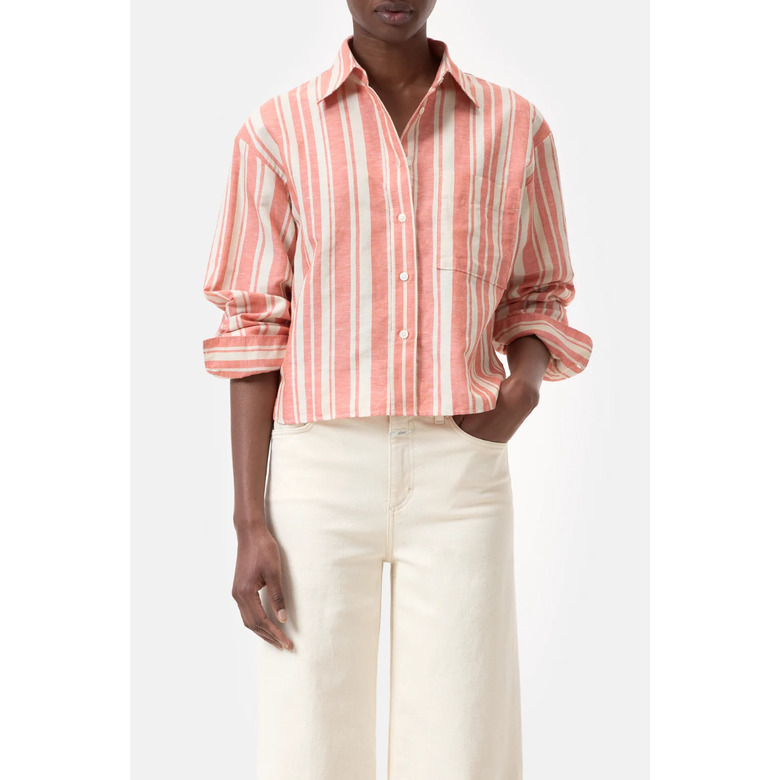 Closed blouse rood 2