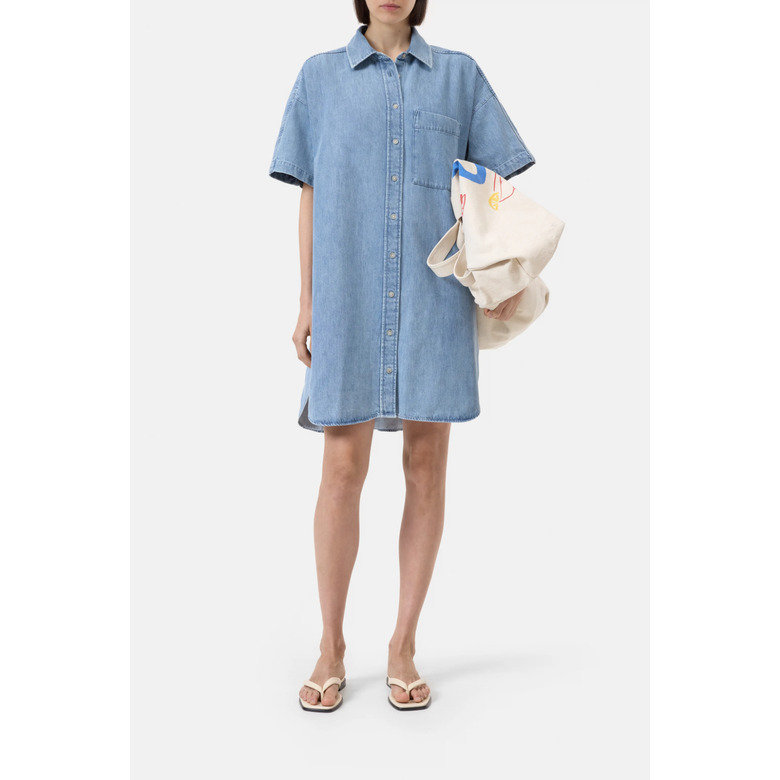 Closed jurk blauw 2