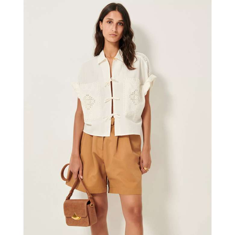 Sessun bluse ecru 2