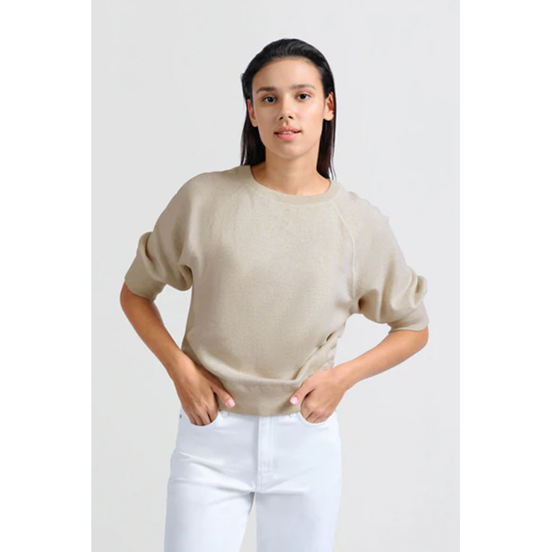 Yaya sweater lightbrown 2