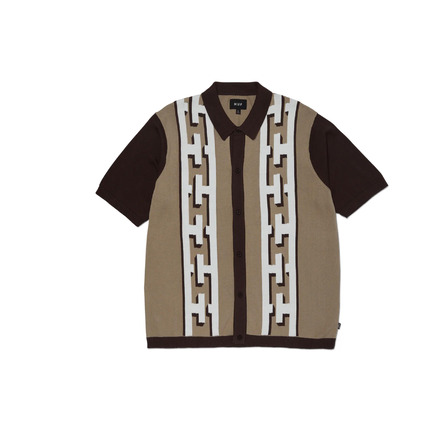 Huf strickjacke braun