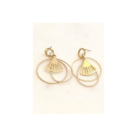 Kimchi earrings gold