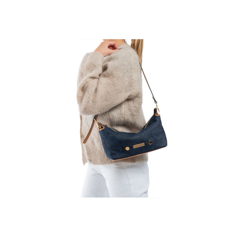 Clio Goldbrenner sac bandoulière bleu 4