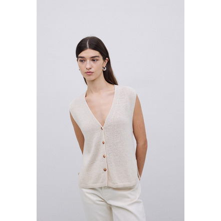 Yerse strickjacke beige