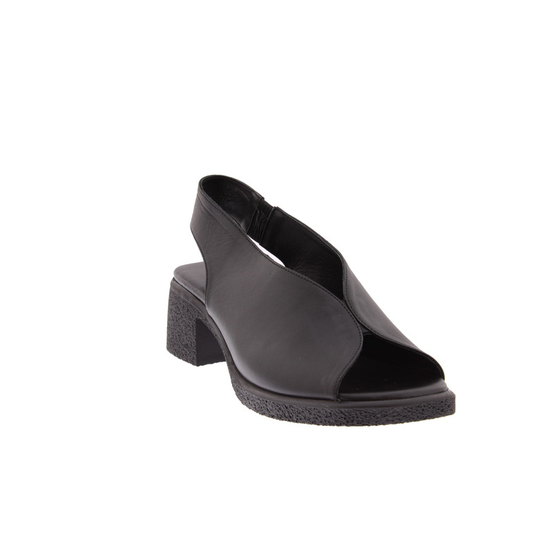 All Black sandalen zwart 2