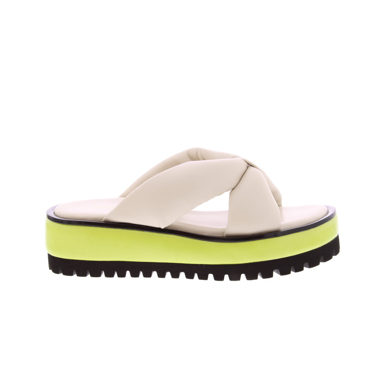 All Black thong slippers ecru 1