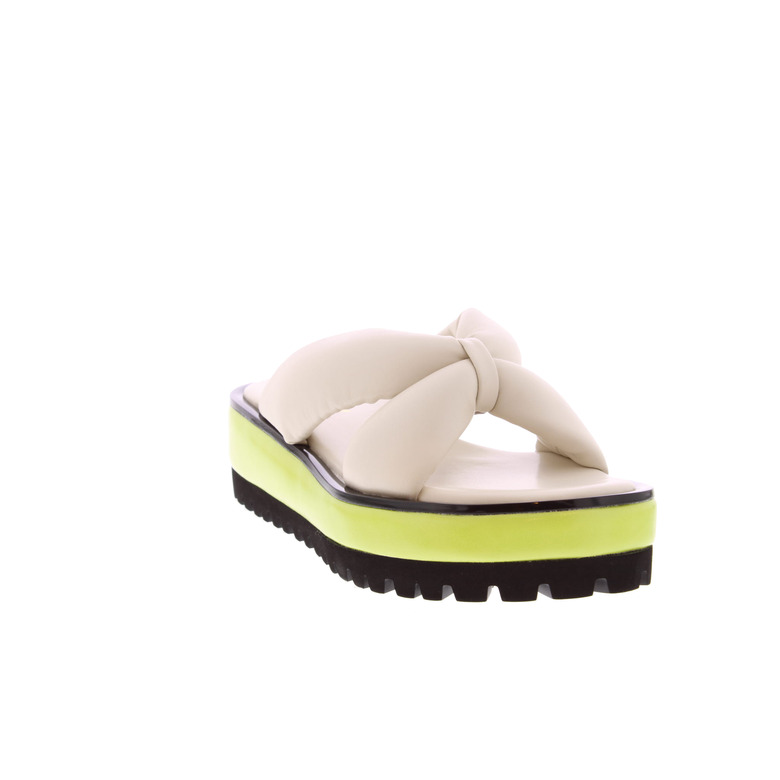 All Black thong slippers ecru 2