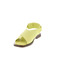 All Black sandals green 3
