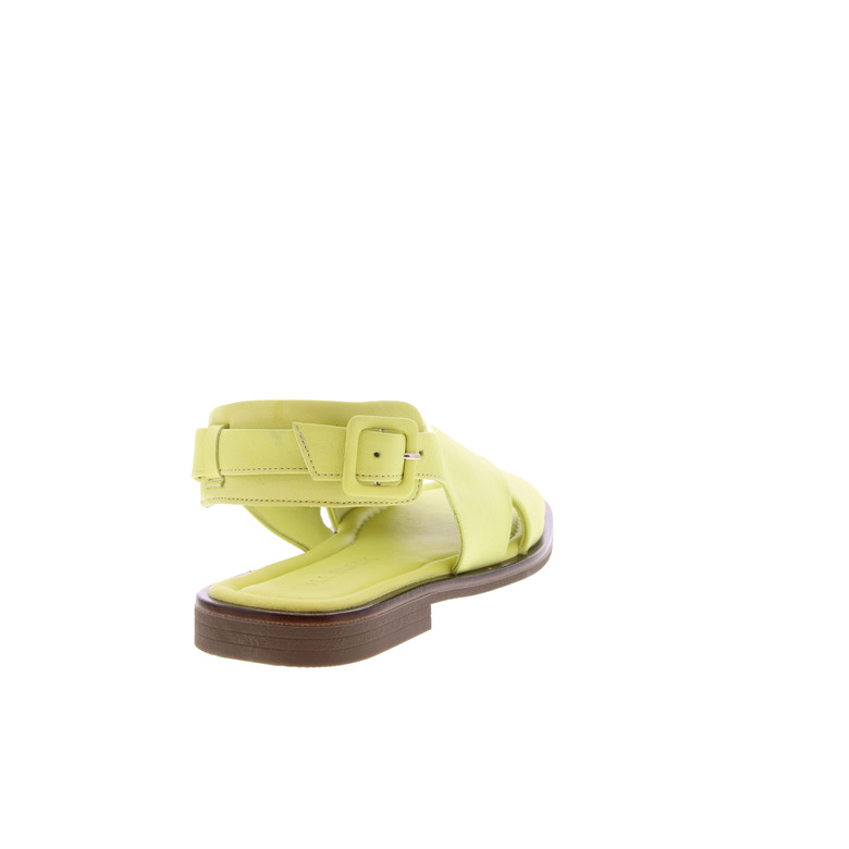 All Black sandals green 4