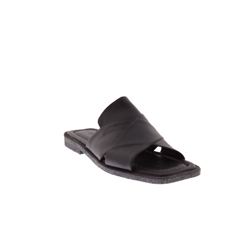 All Black thong slippers black 2