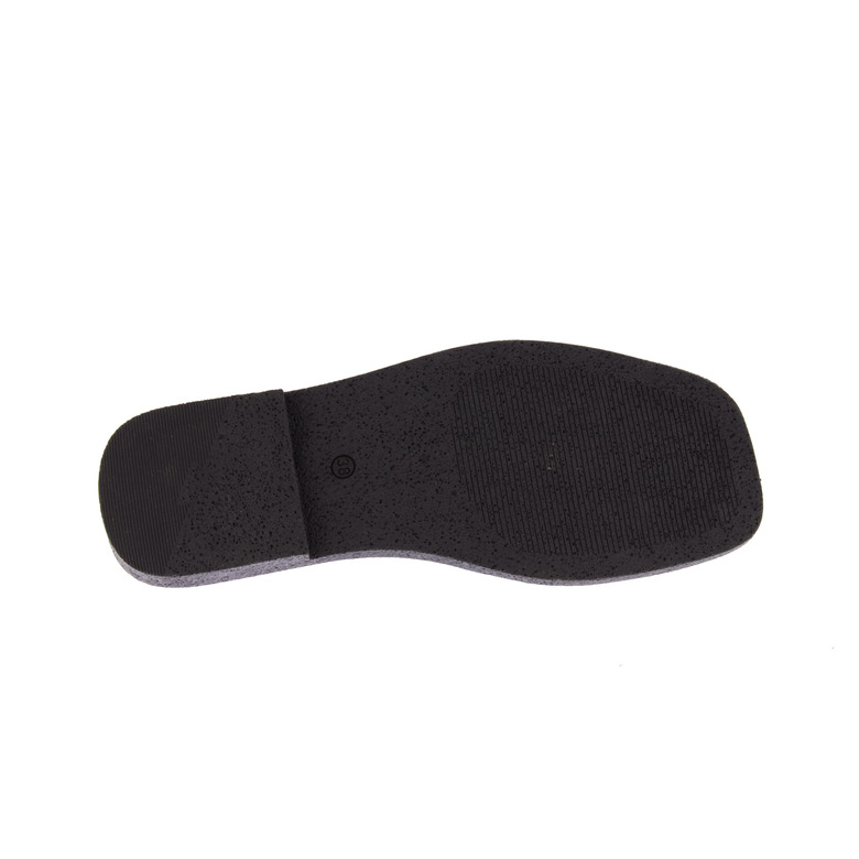 All Black thong slippers black 5