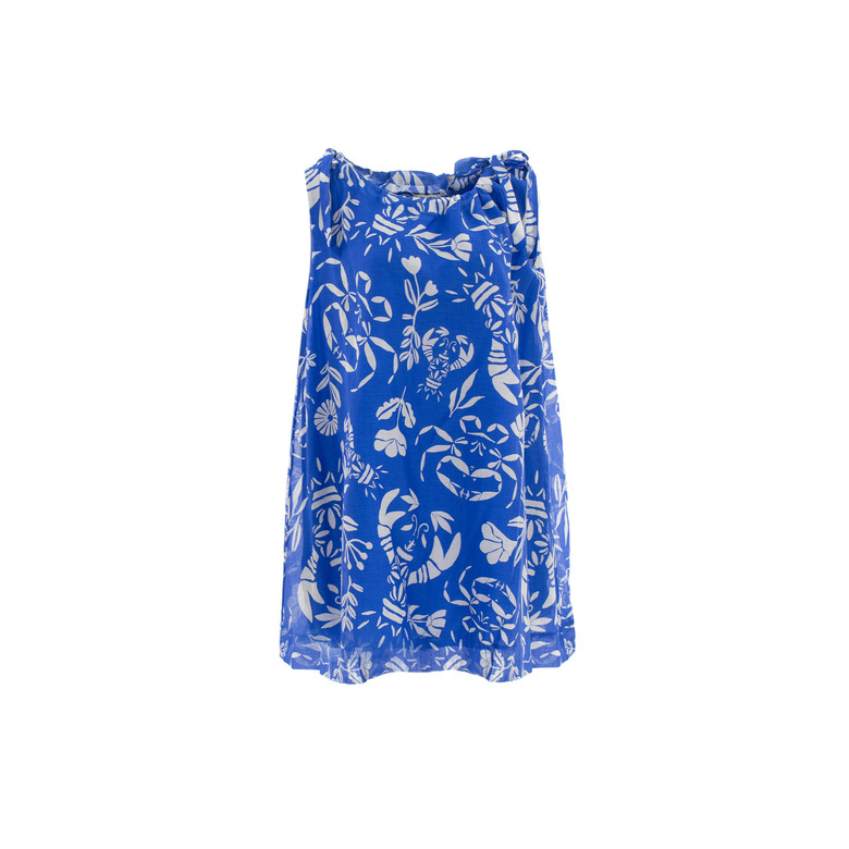 Frnch jurk blauw