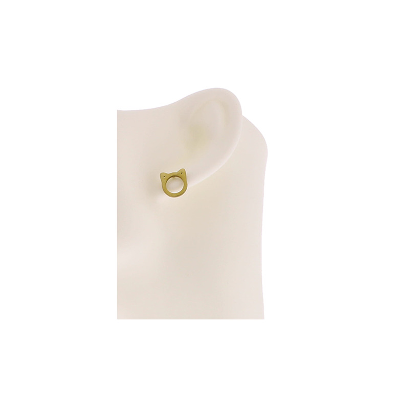 Kimchi earrings gold 2