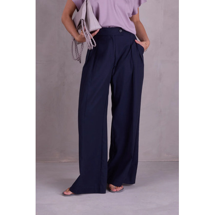 Nathalie Vleeschouwer broek blauw