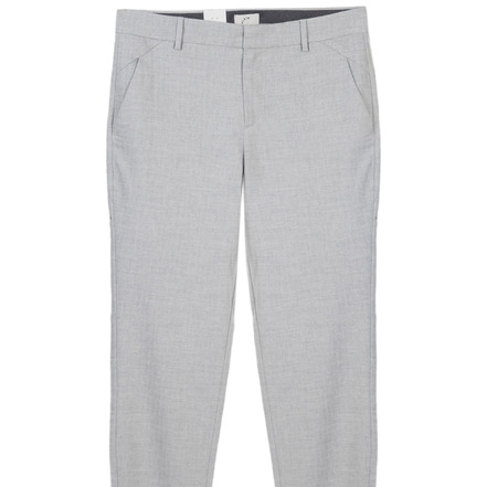 Plain trousers 34 inch grey