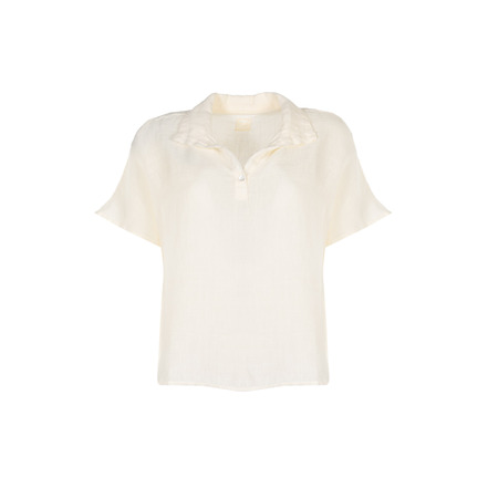 120%lino blouse ecru