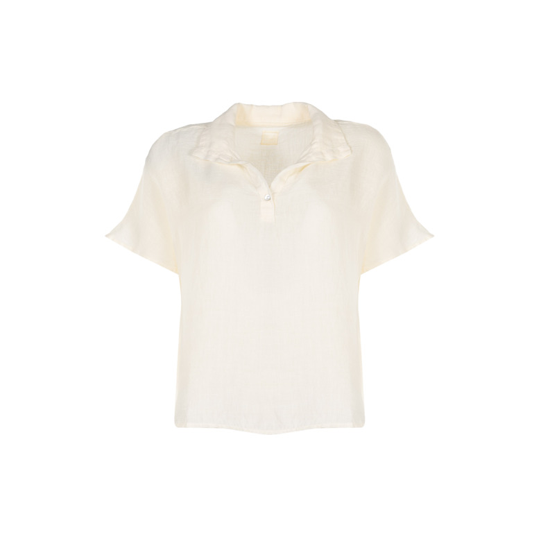 120%lino blouse ecru