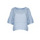 120%lino blouse blauw