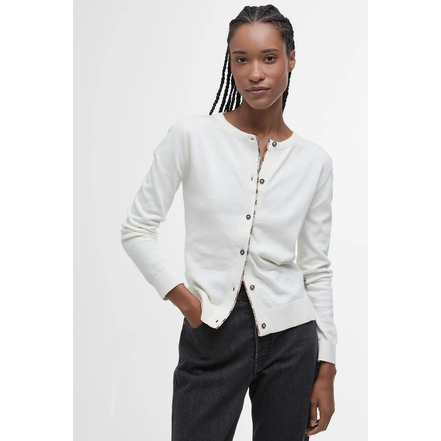Barbour cardigan white